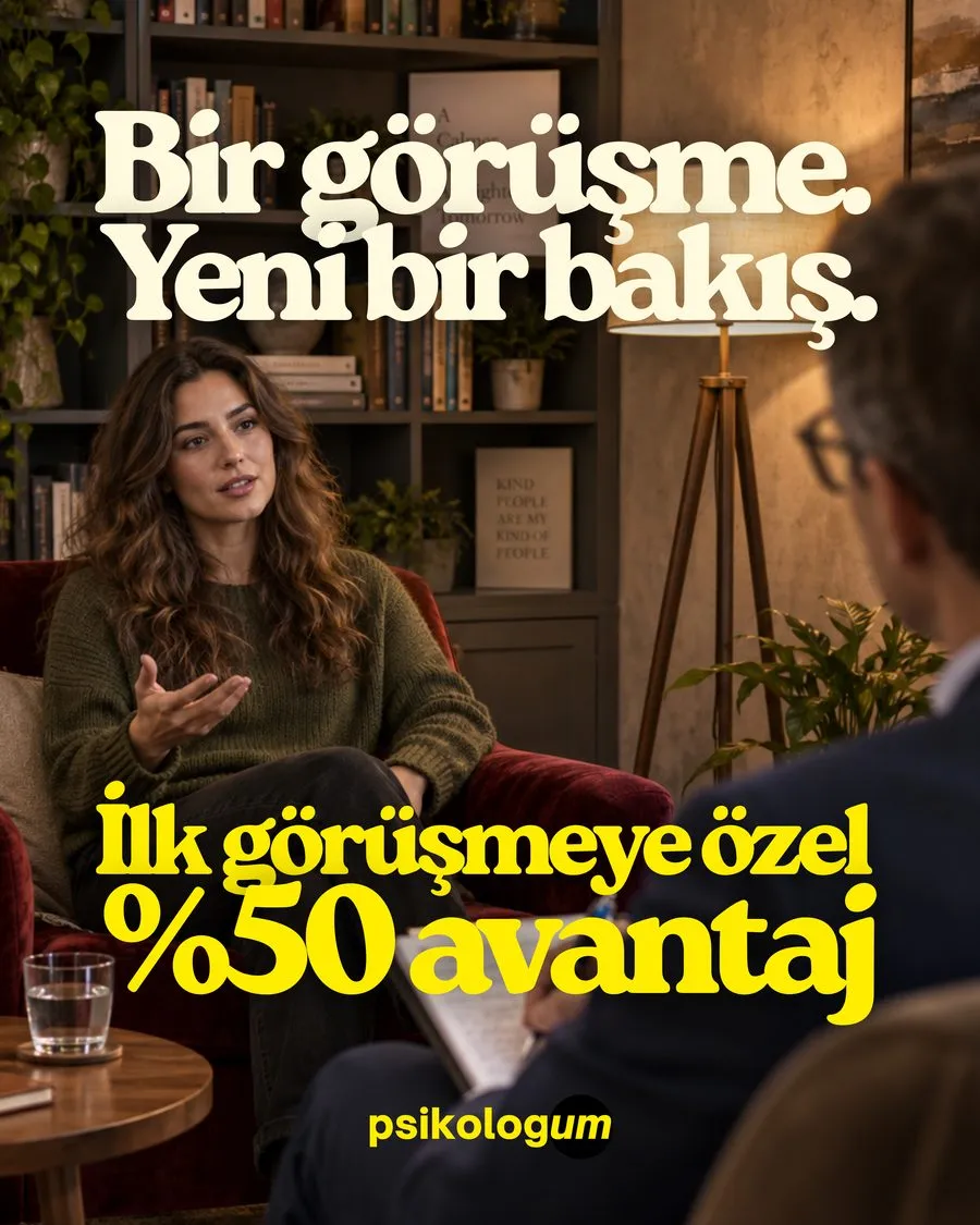 İlk görüşmeye özel %50 avantaj kampanyası — psikoloğum